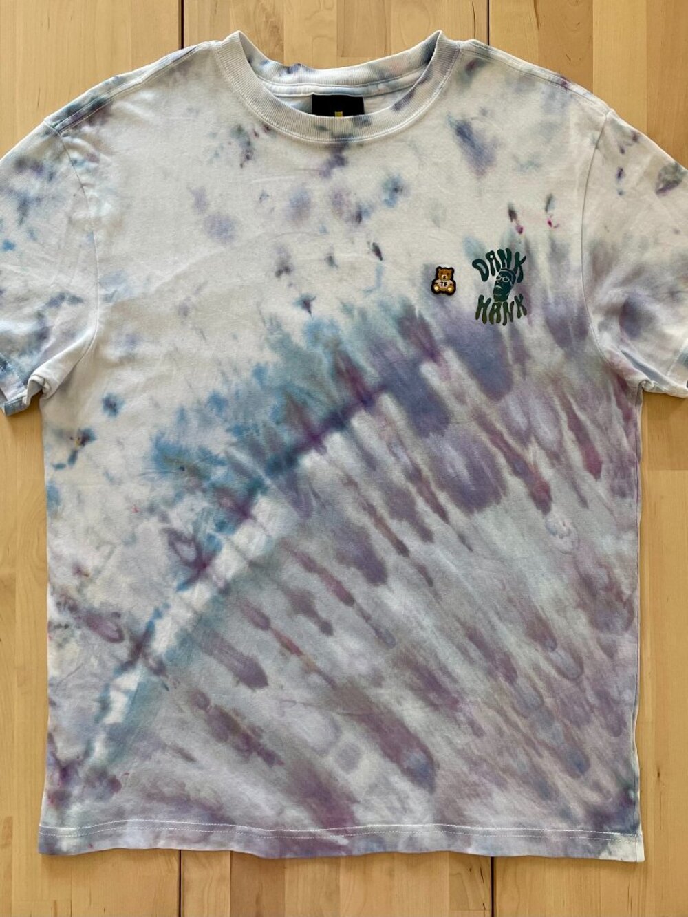 Teddy Fresh Unisex Ice Dye Corner Burst Tie Dyed T-Shirt size Small